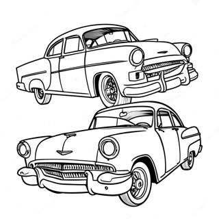 Classic Car Coloring Page 1360-1087