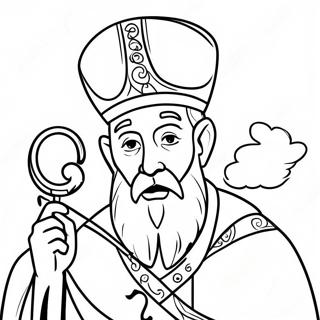 St Patrick Religious Coloring Pages