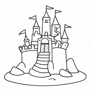 Sand Castle Coloring Pages