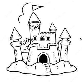 Sand Castle Coloring Page 13660-10739