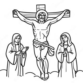 Good Friday Religious Coloring Page 13750-10811