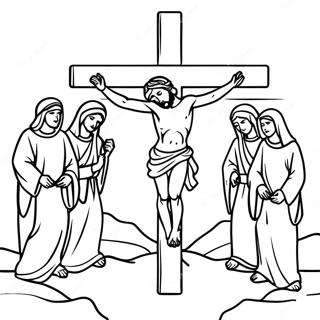 Good Friday Religious Coloring Page 13750-10812