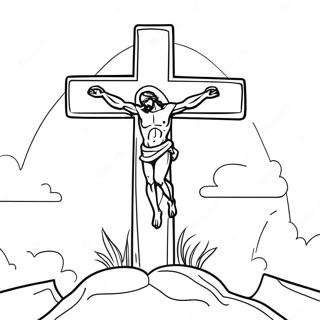 Good Friday Cross Coloring Page 13751-10816