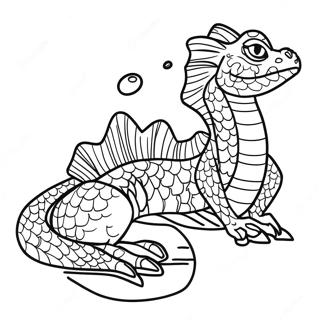 Water Dragon Coloring Page 13800-10838