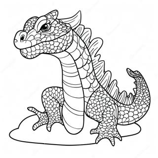 Water Dragon Coloring Page 13800-10839