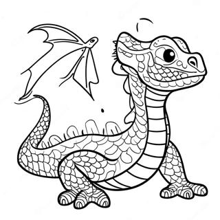 Water Dragon Coloring Page 13800-10840