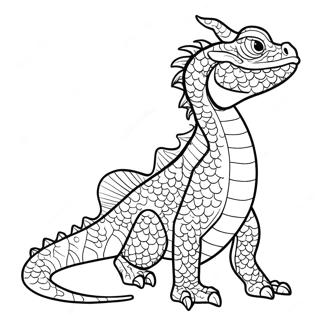 Majestic Water Dragon Coloring Page 13801-10852