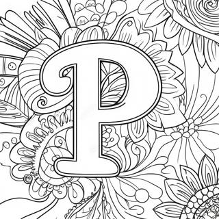 Letter P Coloring Pages