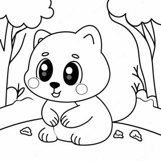 Cute Winter Animal Coloring Page 13830-10871