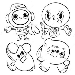 Cvc Words With Fun Characters Coloring Page 13841-10886