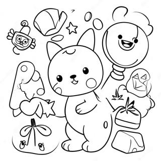 Cvc Words With Fun Characters Coloring Page 13841-10888