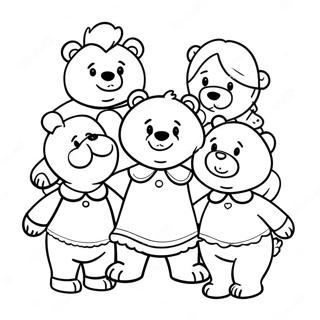 Goldilocks And The Three Bears Coloring Pages