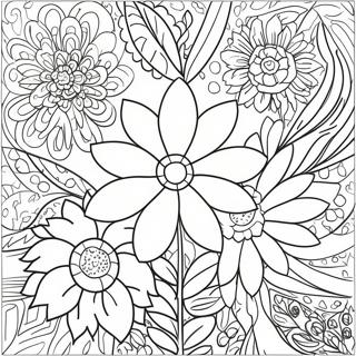 Flower Aesthetic Coloring Page 13910-10939