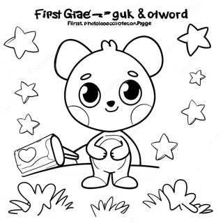 First Grade Sight Word Coloring Pages