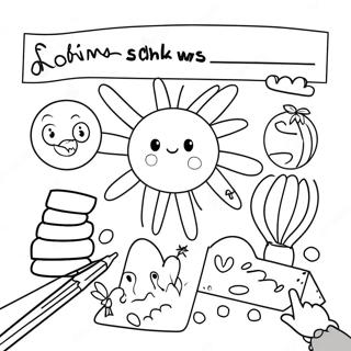 Exciting First Grade Sight Words Coloring Page 13921-10943