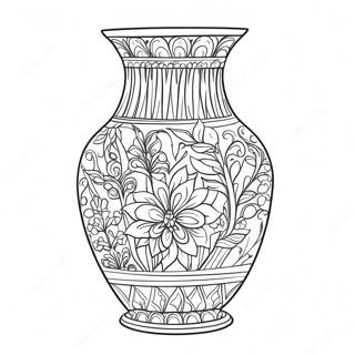 Vase Coloring Pages