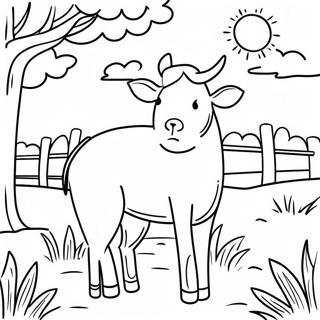 Peaceful Psalm 23 Scene Coloring Page 14001-11008