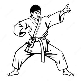 Karate Coloring Pages