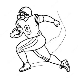 Football Player Running Coloring Page 14051-11058