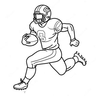 Football Player Running Coloring Page 14051-11060