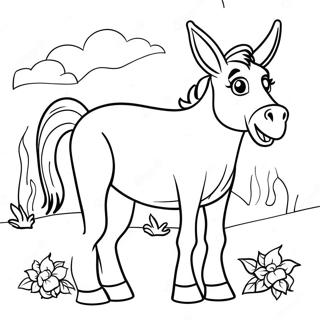 Donkey Coloring Page 14060-11053