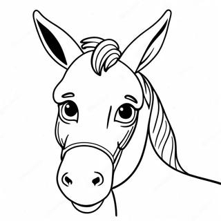 Donkey Coloring Page 14060-11054