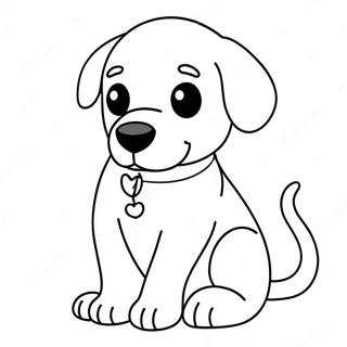 Easy Realistic Puppy Coloring Pages