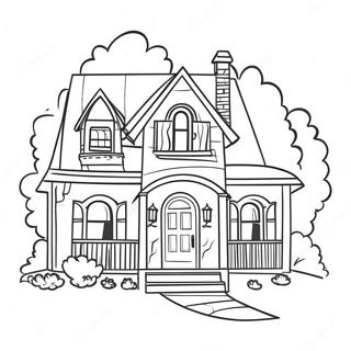 House Coloring Page 140-102