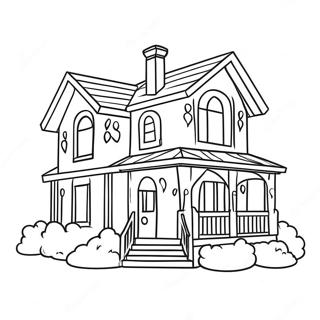 House Coloring Page 140-104