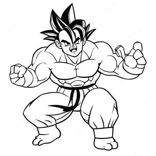 Gohan Beast Transformation Coloring Page 14100-11090