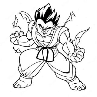 Gohan Beast Transformation Coloring Page 14100-11092