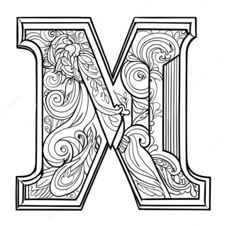 Letter M Coloring Pages