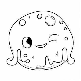 Cute Pink Slime Coloring Page 14121-11107