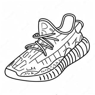 Yeezy Shoe Coloring Pages