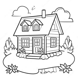 Cozy Cottage Coloring Page 141-113