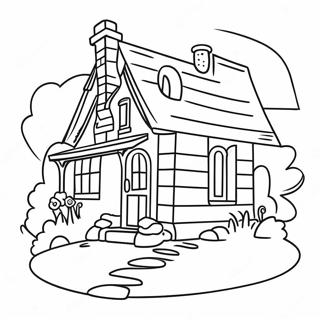 Cozy Cottage Coloring Page 141-114