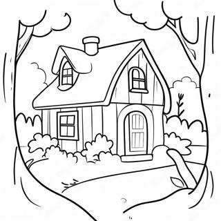 Cozy Cottage Coloring Page 141-115