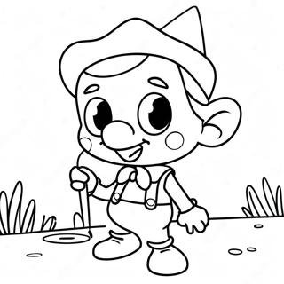 Adventurous Pinocchio Coloring Page 14211-11177