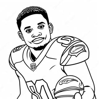 Stefon Diggs Coloring Page 14230-11189