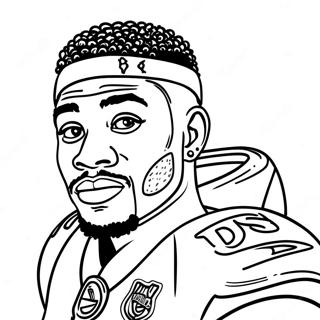 Stefon Diggs Coloring Page 14230-11191