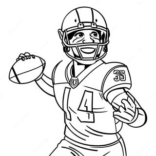 Stefon Diggs Catching A Football Coloring Page 14231-11193