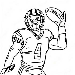 Stefon Diggs Catching A Football Coloring Page 14231-11196