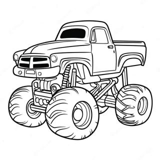 Monster Jam Truck Coloring Page 14240-11207