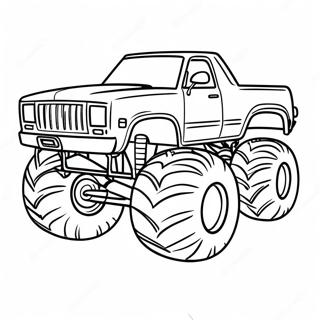 Monster Jam Truck Coloring Page 14240-11208