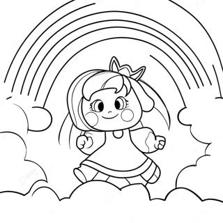 Colorful Rainbow Brite Scene Coloring Page 14251-11213