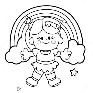 Colorful Rainbow Brite Scene Coloring Page 14251-11216