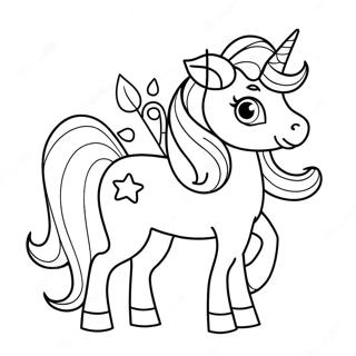 Adorable Cute Unicorn Coloring Pages