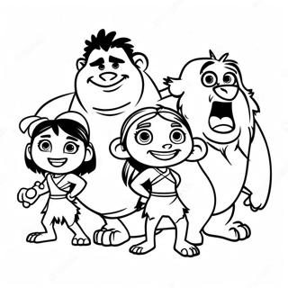 Croods Family Adventure Coloring Page 14290-11277