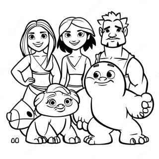 Croods Family Adventure Coloring Page 14290-11278