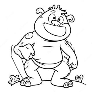 Grug Crood In Action Coloring Page 14291-11247